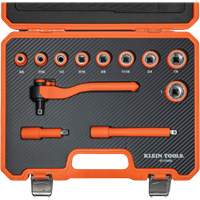 Insulated Ratchet & Socket Set with Case, 1000 V, 12 Pcs Distribution Élite MP