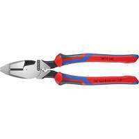High Leverage Lineman's Pliers New England with Fish Tape Puller, Crimper & KNIPEXTEND Handle Distribution Élite MP