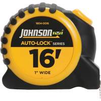 Auto-Lock Power Tape with Steel Belt Clip, 1" x 16', 1/16" Graduations Distribution Élite MP