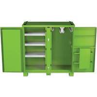 Onsite PPE Storage Cabinet, Steel, High-Visibility Lime Green Distribution Élite MP