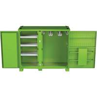 Ventilated Onsite PPE Storage Cabinet, Steel, High-Visibility Lime Green Distribution Élite MP