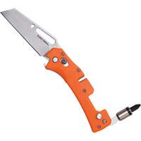 Electrician's Pocket Knife with Driver, 2-99/100" Blade, Stainless Steel Blade, Plastic Handle Distribution Élite MP