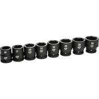 6-Point Metric Socket Set, 8 Pcs, Impact, 3/4" Drive Size Distribution Élite MP