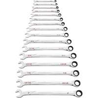 120XP Universal Spline XL SAE Wrench Set, Ratcheting Combination, 16 Pieces, Imperial Distribution Élite MP