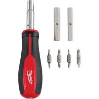 Tournevis multibits &agrave; entraînement magn&eacute;tique 1/4" et 3/8" 11 en 1, 8" lo, Prise Coussin&eacute;e Distribution Élite MP