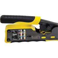Ratcheting Ethernet Cable Crimper/Stripper/Cutter for Pass-Thru Connectors Distribution Élite MP