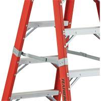 6600 AA Series Industrial Extra Heavy-Duty 2-Way Stepladders, Fibreglass, 375 lbs. Capacity, 4' Distribution Élite MP