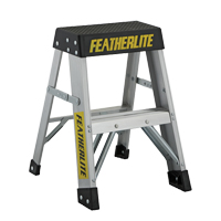 Industrial Extra Heavy-Duty Step Stool/Ladders, 2', Aluminum, 300 lbs. Capacity, Type 1A Distribution Élite MP