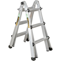 Telescoping Multi-Position Ladder, 2.916' - 9.75', Aluminum, 300 lbs., CSA Grade 1A Distribution Élite MP