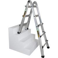 Telescoping Multi-Position Ladder, 2.916' - 9.75', Aluminum, 300 lbs., CSA Grade 1A Distribution Élite MP