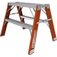 Buildman Step-up Workbench, 2' H x 33.5" W x 25.75" D, 300 lbs. Capacity, Fibreglass Distribution Élite MP