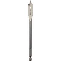 Flat Boring Bit, 1/2" Diameter, 1/4" Hex Shank, 6" Length Distribution Élite MP