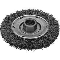 Disque m&eacute;tallique &agrave; fils torsad&eacute;s, Dia. 4", Fils 0,02", Arbre 5/8"-11, Acier inoxydable Distribution Élite MP