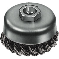 Brosse boisseau &agrave; fil nou&eacute;, 3" dia. x 5/8"-11 arbre Distribution Élite MP