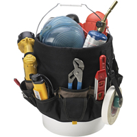 Sacs Bucket Buddy &agrave; 48 pochettes, 6" lo x 11" la x 12" h, Polyester, Noir Distribution Élite MP