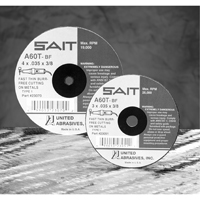 Meule &agrave; tronçonner, 5" x 0,045", Arbre de 7/8", Type 27, Oxyde d'aluminium/C&eacute;ramique, 12 200 Tr/min Distribution Élite MP