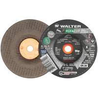FLEXCUT MILL SCALE Grinding Wheel, 5", 36 Grit, Aluminum Oxide, 5/8"-11, 12200 RPM, Type 29 Distribution Élite MP