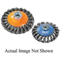 Brosse concave &agrave; fils nou&eacute;s, 6" dia. x 5/8"-11 arbre Distribution Élite MP