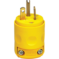 Commercial Grade Straight Blade Plug, Plastic, 20 A, 125 V Distribution Élite MP