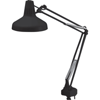 LAMPES DE TRAVAIL COMBIN&eacute;ES ROBUSTES, 22/60 W, Fluorescent/Incandescente, Col 45", Noir Distribution Élite MP