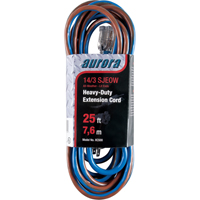 TPE-Rubber Extension Cord With Light Indicator, All-Weather, SJEOW, 14/3 AWG, 15 A, 25' Distribution Élite MP
