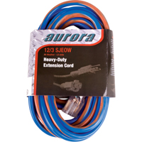 TPE-Rubber Extension Cord With Light Indicator, All-Weather, SJEOW, 12/3 AWG, 15 A, 50' Distribution Élite MP