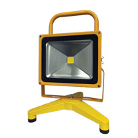 Rechargeable And Portable Floodlights, LED, 30 W, 3000 Lumens, Aluminum Housing Distribution Élite MP