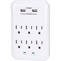 Prime&reg; USB Charger with Surge Protector Distribution Élite MP