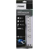 USB Charging Surge Protectors, 6 Outlets, 1800 J, 1875 W, 4' Cord Distribution Élite MP