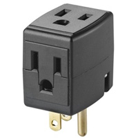 Grounded Triple Cube, 3 Outlet(s), None, 15 Amps, 1875 W, 125 V Distribution Élite MP