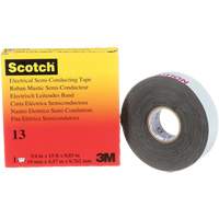 Scotch&reg; Electrical Semi-Conducting Tape, 19 mm (3/4") x 4.6 m (15'), Black, 30 mils Distribution Élite MP