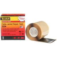 Scotch&reg; Cable Jacket Repair Tape, 51 mm (2") x 1.8 m (6'), Black, 60 mils Distribution Élite MP
