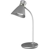 Lampe de bureau, 6 W, DEL, Col 16", Argent Distribution Élite MP