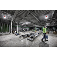 Lampe de chantier temporaire RADIUS, DEL, 130 W, 15000 lumens Distribution Élite MP